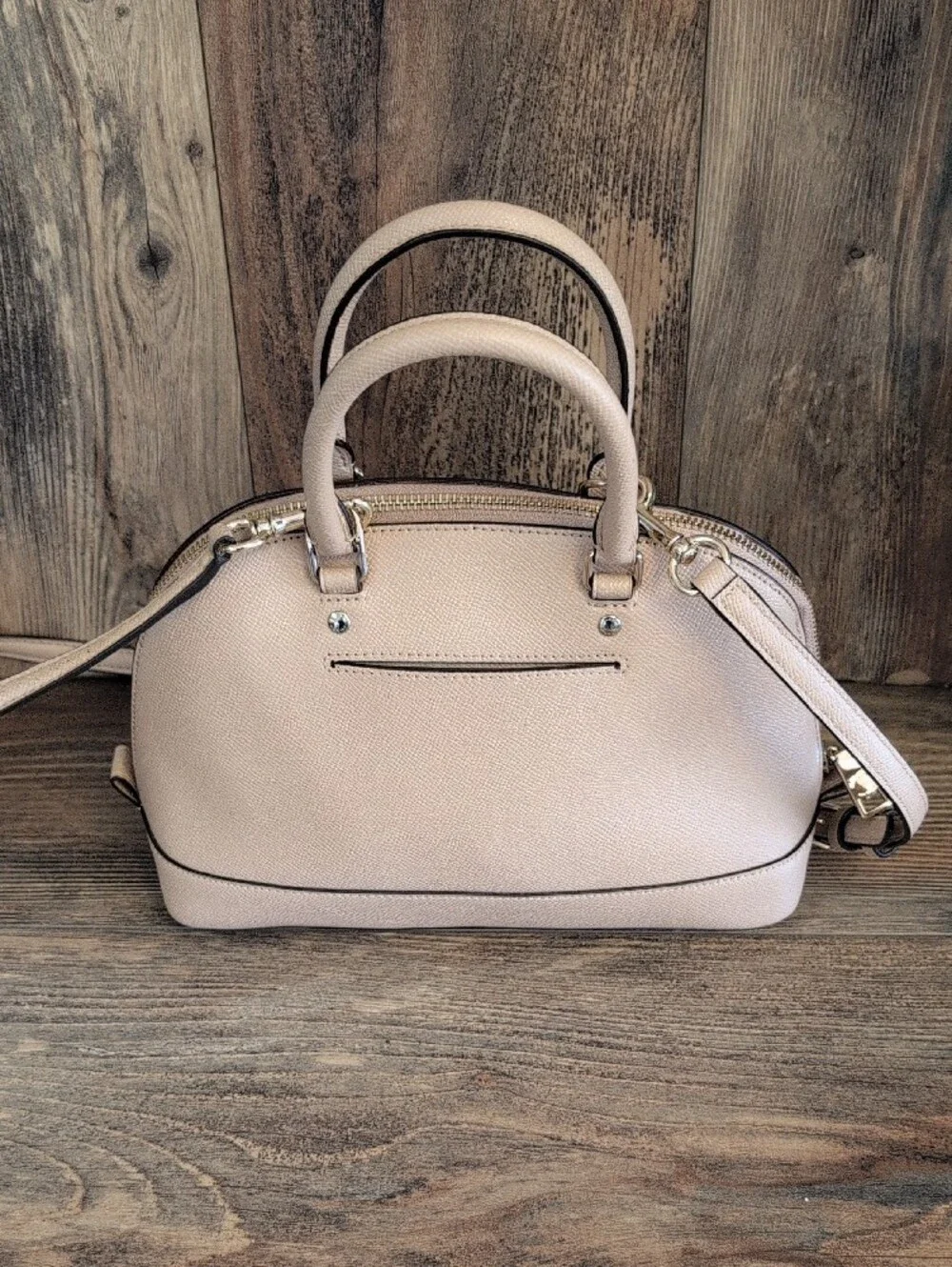 Coach Mini Sierra F57555 Crossgrain Leather Satchel Crossbody